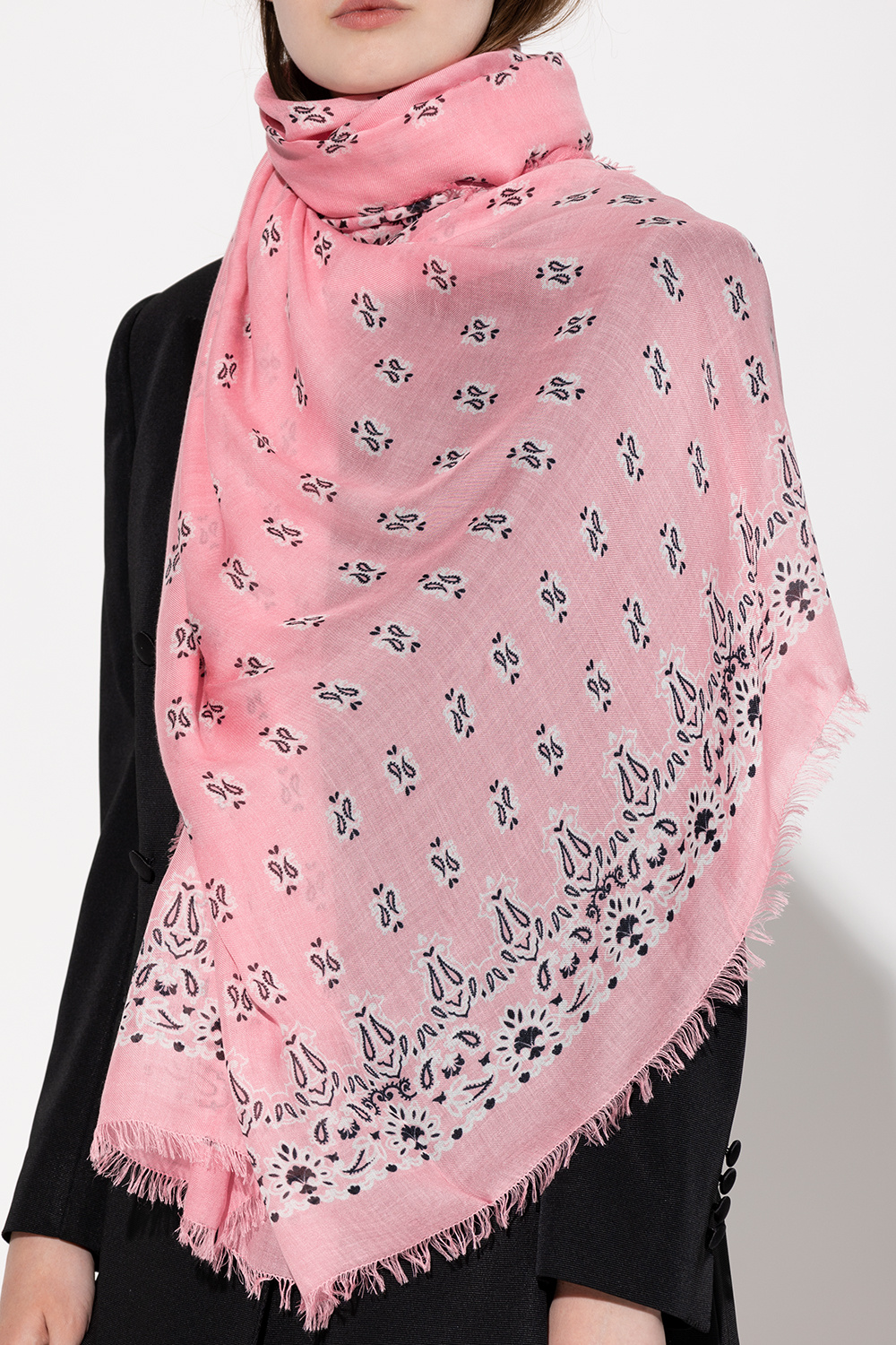 SchaferandweinerShops GB - printed scarf Saint Laurent